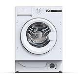 Teknix BITKW814 Integrated 8kg Washing Machine - Built-in with 1400 Spin Speed - Quick Wash - 15 Washing Programs - LED Display, H82.5 x W59.5 x D53.5 (cm)