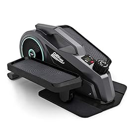 Bluefin Fitness Curv Mini | Seated Under Desk Elliptical Trainer | Pedal Exerciser Machine | Adjustable Resistance | Quiet Flywheel Motor | LCD Screen | Bluetooth | FitShow App Compatible