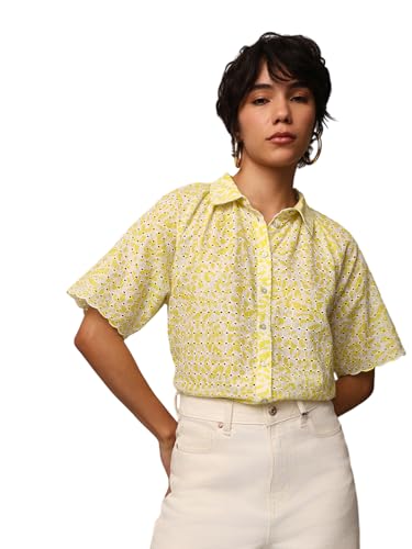 Image of ONLY Womens Cotton Regular Fit T-Shirt
