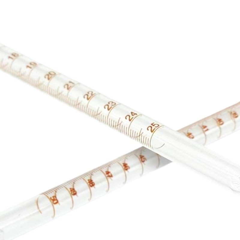 Buretas de vidrio, Bureta de vidrio clase A con llave paso PTFE for valoración 10 ml 25 50 multicolor(Transparent acidic 25ml)
