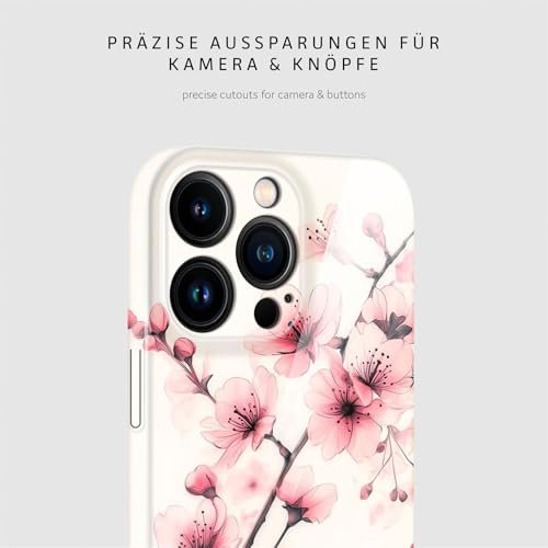 Coque iPhone 16 Pro Max fleur | Housse motif floral rose protection caméra