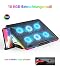 LIANGSTAR Laptop Kühler für 11,3-17 Zoll, 10 RGB Beleuchtung Modi & 7 Höhenverstellbar, 6 Leise Fans Starker Wind, Schnell Kühlendes Zubehör