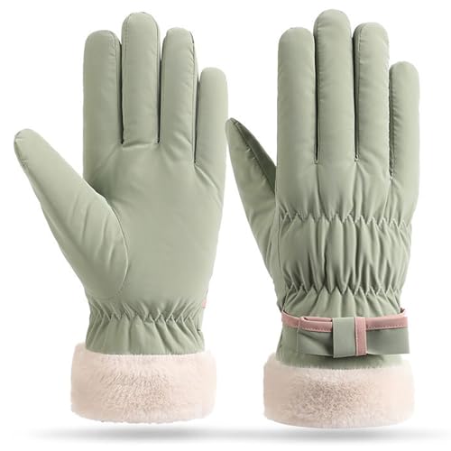 Winter Damen Skihandschuhe,Winterhandschuhe Warm Thermo Gefüttert Damen Wasserdicht Winddicht Warm Touchscreen,Handschuhe Frau Winter,Winddicht Wasserdicht Warm Fleece für...