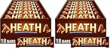 HEATH Chocolatey English Toffee Candy Bars, 1.4 oz (18 Count) (Pack of 2)