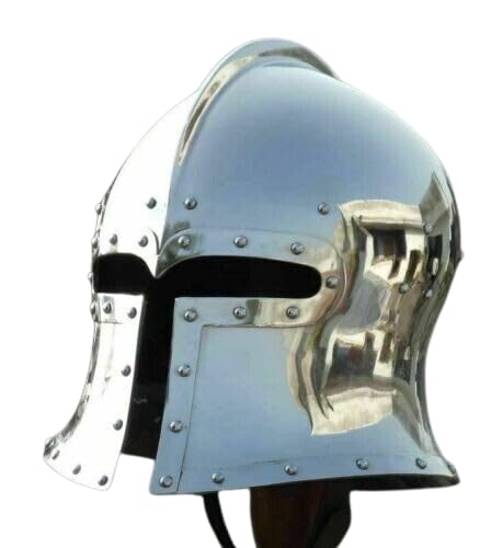 SCA LARP 18GA Medieval Barbuta Helmet Great Knight Templar Helmet