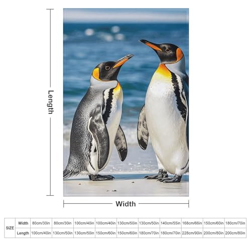 Couverture en flanelle pingouin confortable pour des soirées cocooning - 3