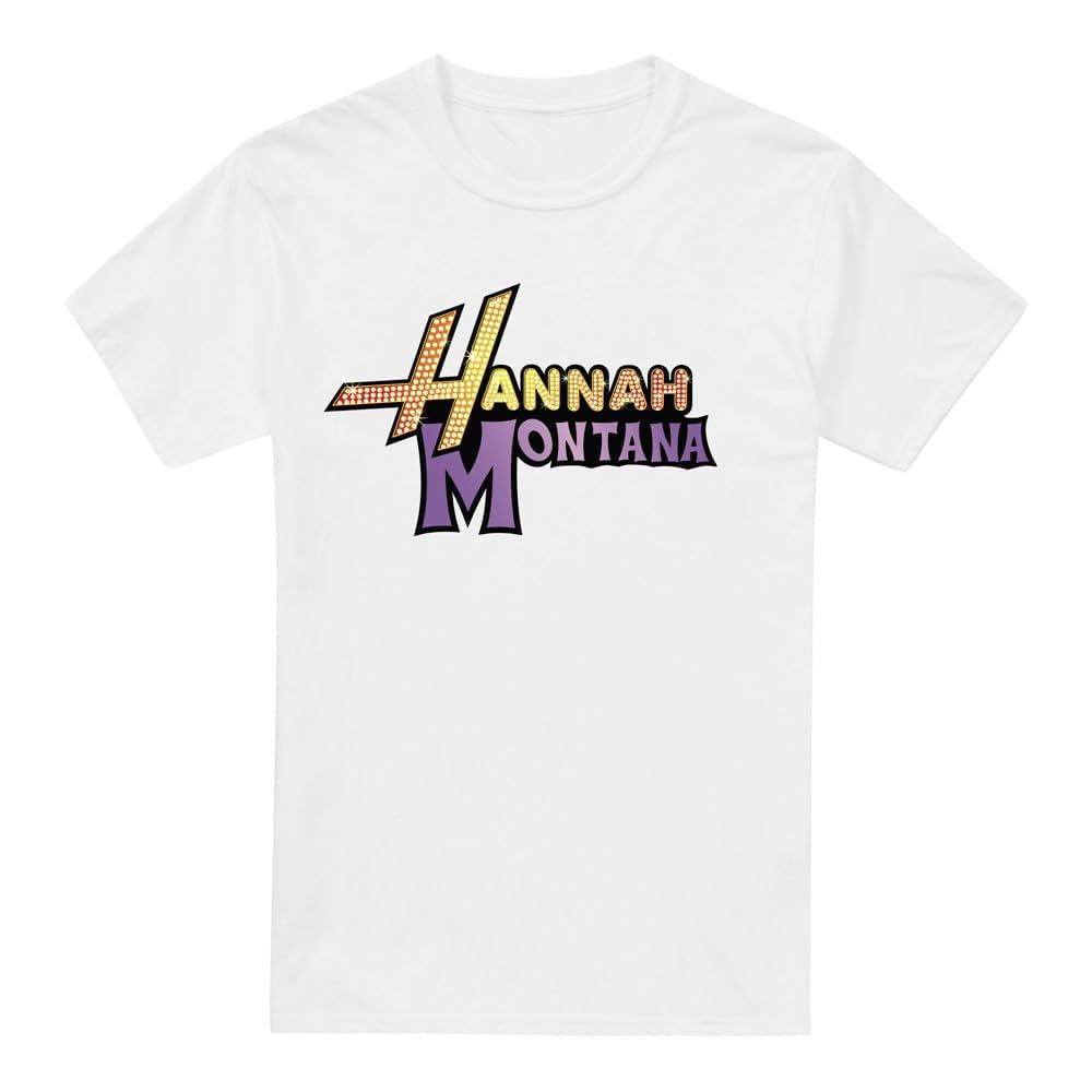 Disney Camp Rock Hannah Montana Logo Ladies T Shirt, White, XX-Large
