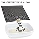 JanYoo Katzenstreu Matte, 40 x 30 cm PVC Wasserdichte Katzenmatte Katzenklomatte Katzenklo mit Rutschfester, Matte Katzentoilette für Litter Catcher, Urinwasserfest (Grau)