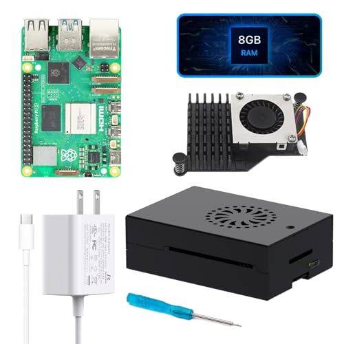 Raspberry Pi 5 8 Go RAM kit complet iRasptek pour éviter la surchauffe et les pannes de tension