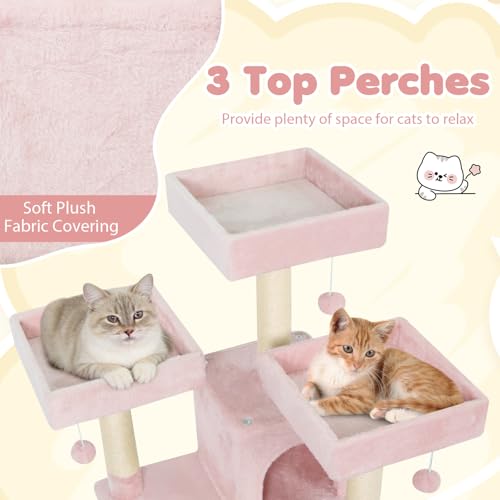 Tangkula Rascador para Gatos de 65 Pulgadas Multinivel miniatura 7