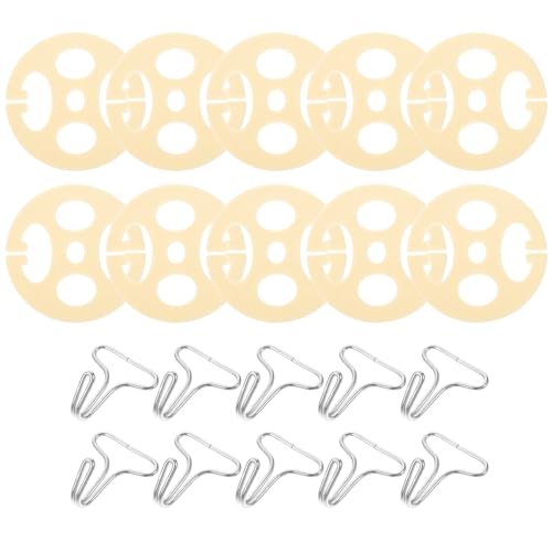 GLSTOY Crochets Métalliques Fixation Fixe et Plastique pour Housse de Siège Auto Léger et Antidérapant, Kit 1 Set pour Installation Facile Voiture
