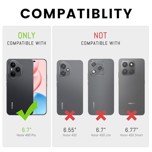 Coque Honor 400 Pro en cuir premium et protection RFID fine