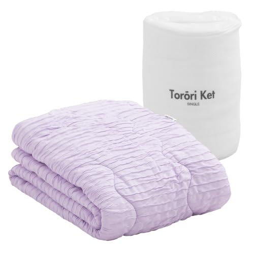 とろ〜りケット 正規品 肌掛け布団 シングル 140×190cm ラベンダー とろーりケットシリーズ Torori Ket
