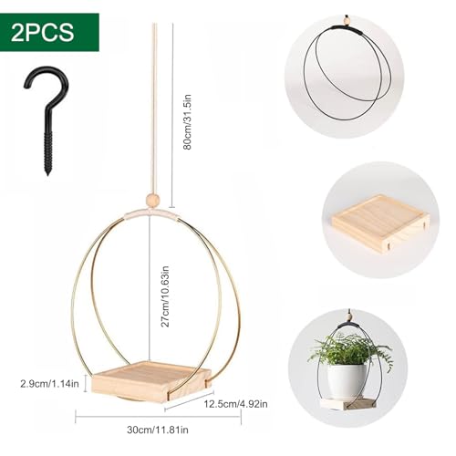 Cintre pour plantes socle bois pour éviter les chutes de pots - 3