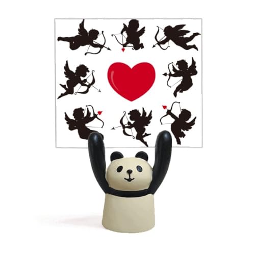Porte-mémo Cupidon ange rouge panda pour embellir votre bureau