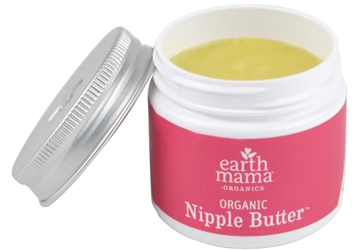 Image of Earth Mama Organic Nipple Butter | Nipple Cream Safe for Breastfeeding | Postpartum Essentials for Nursing | Non Lanolin Nipple Cream, 2-Fluid Ounce (96-Count)