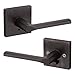 Kwikset 91550-021 Lisbon Square Privacy Bed/Bath Lever In Venetian Bronze
