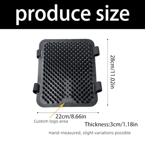 Cojín para asiento de motocicleta con plan ventilado anticalor para trayectos largos 6