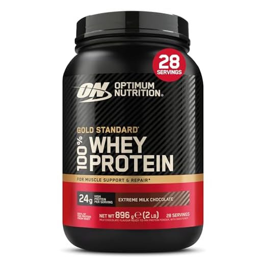Optimum Nutrition Gold Standard 100% Whey Proteína en Polvo, Glutamina y Aminoácidos Naturales, BCAA, Extremo Chocolate, Leche, 28 Porciones, 896 g, Embalaje Puede Variar
