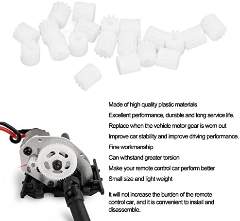VGEBY RC Motor Plastic Gear,20pcs Plastic Motor Gear 1/24 for SCX24 11T Remote Control Car Replacement Accessories Scx24 Motor Scx24 Motor Gear Scx24 Pinion Gear