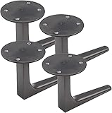 JINCA Conjunto de 4 patas de muebles, piernas de sofá de aleación de aluminio, pies de repuesto, patas de escritorio de computadora, pies de gabinete de muebles, para gabinete.