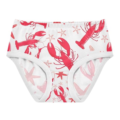 Red Lobsters Starfish Toddler Girls's Underwear 2T 202c1849