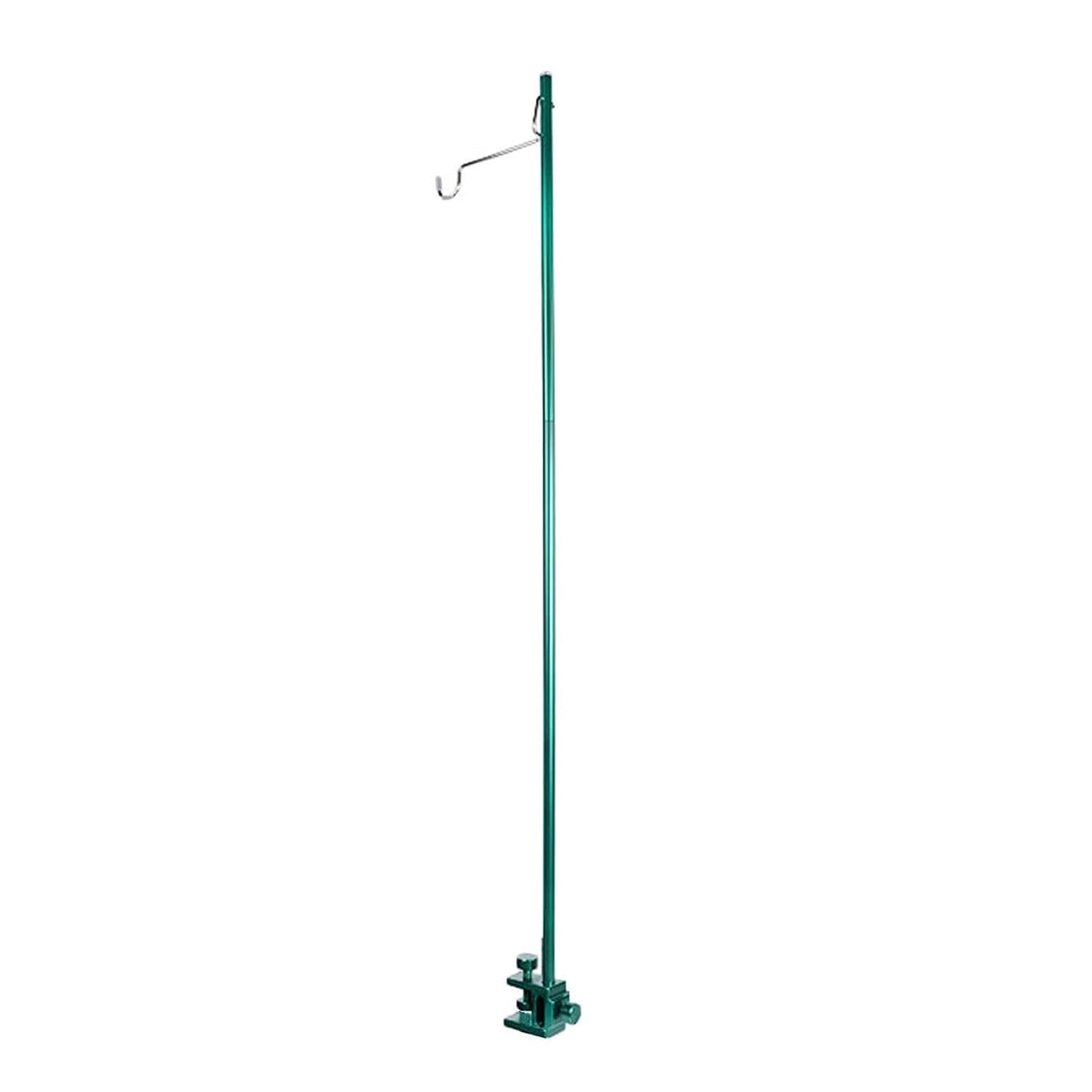 Support pour perfusion, support en aluminium IV, pour la maison/la clinique (90,5 cm) avec possibilité de transport pour poche à perfusion et crochet de support