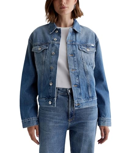 AG, Women's, Ramie Oversized Trucker Jacket, Stockholm, X-Small