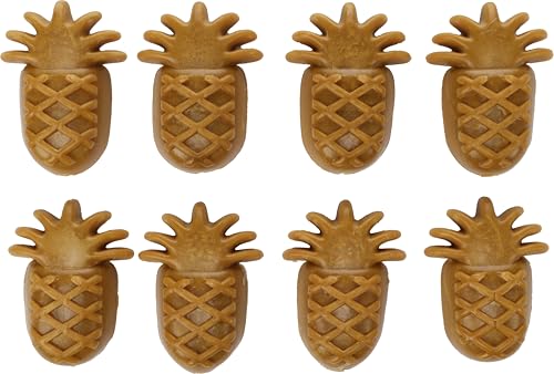 Flamingo Leckerli Hund – Veggie Ananas Gelb – 120g – glutenfrei – kalorienarm – Zahnpflege Snack