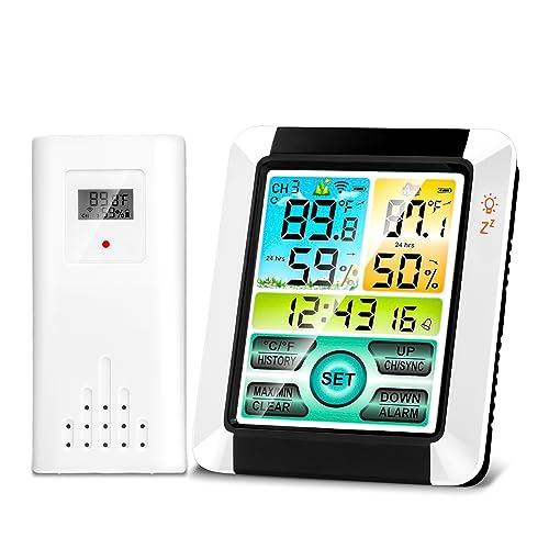 Wireless Weather Station UK, HD LCD Digital...