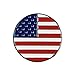 PINMEI Lot of 10 Golf Ball Markers Assorted Patterns - Soft Enamel Technique (American Flag)