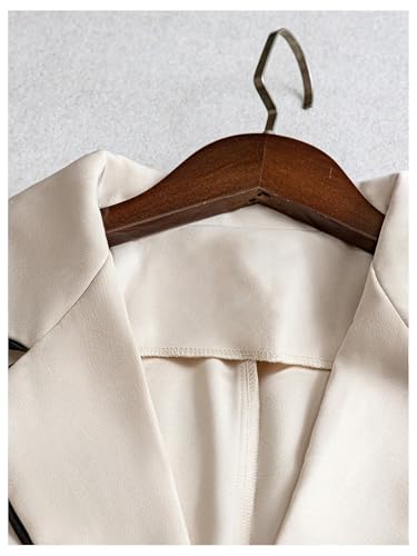 GORGLITTER Women's Sleeveless Blazer Vest Trendy Button Collared Business Casual Fall Lightweight Blazers Suit Jacket3