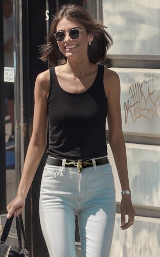 Western Belts for Woman - Leather Cowgirl Belt w/Longhorn Bull Metal Belt Buckle - Stylish Country Concert Outfits3