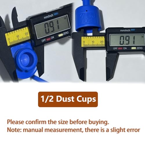 Image of 8 Pcs Hydraulic Dust Caps & Plugs Set, Quick Coupler Cover, Hydraulic Quick Disconnects Port Plug Fittings, Compatible with 1 /2 inch Flat Face Couplings for Skid Steer Loaders and Tractor