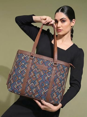 Image of Stylish Tote Bags for Office Use | Laptop Bag 15.6 inch | Purse for Women | Vegan Leather Handbag | Daily & Travel Use |