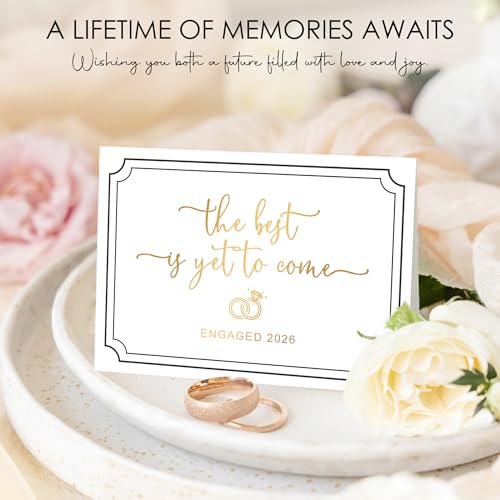 Engagement Gifts for Couples Newly Engaged Gifts for Couple Happy Engagement Gift for Women Fiance Gift for Women Just Engaged Decorations Ideas with Mugs Socks Candle Card for Her Him Men Best Friend - Image 5