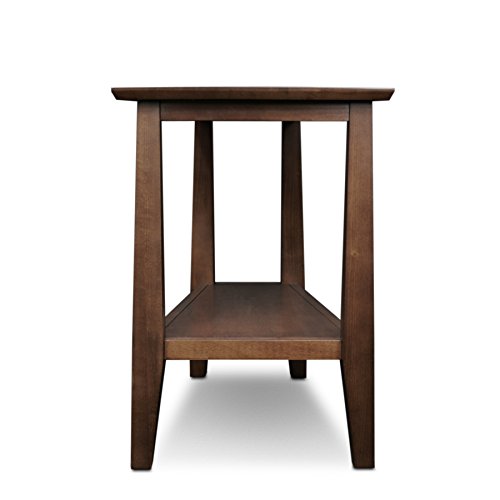 Image of Leick Home Delton Wedge End Table, 17 inch, Sienna