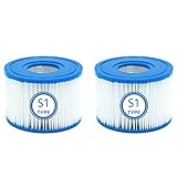 【Compatible con filtros tipo S1】 Tamaño: 4.2 x 2.8 pulgadas. Reemplace el cartucho de filtro 29001E. Funciona para todos los modelos Intex PureSpa, incluidos 28403E, 28407E, 28443E, 28453E, 28421E, 28423E, 28413E y 28453E.