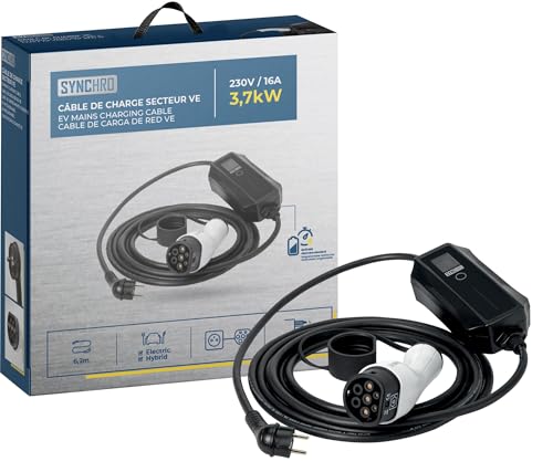 Câble de recharge type 2 pour prise secteur 230V 16A Y