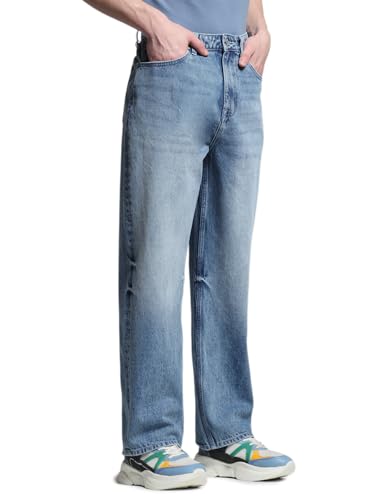Image of Jack & Jones Men's Loose Fit Jeans | High Rise | Jeans for Men
