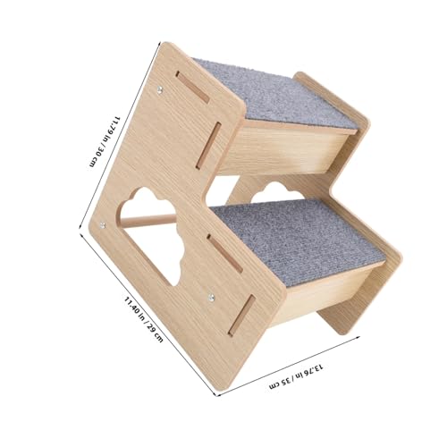 Escalier pour chien contre le mal de dos, marches en bois pour petit lit - 3