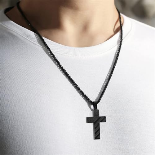 Affordable cross necklace men's and women's clavicle chains student friend gift pendants3