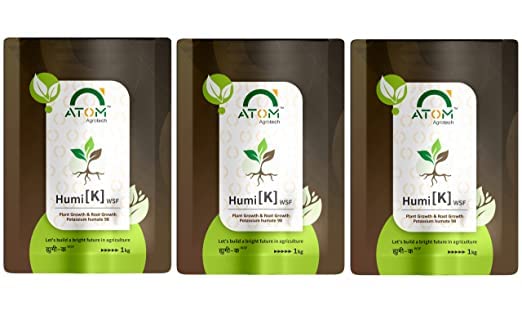 ATOM AGROTECH Huminoz-98 Humic Acid (98%) for Plant | Plant Fertilizer for Potted Plants | Plant Growth Enhancer, Soil Conditioner, Improves Plant Root System (3 Kg) pack of 1 (B0BS6T3812) Amazon Price History, Amazon Price Tracker