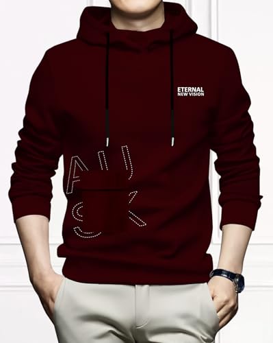 Image of AUSK Men T-Shirt || Hoodie T Shirt for Men || Hooded T-Shirt