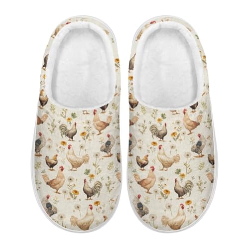 Women's Slip on Fuzzy House Slippers, Memory Foam Warm Plush Platform Slippers for Bedroom Indoor Outdoor2