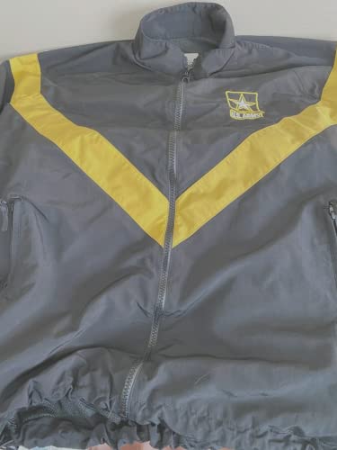 4 Star Military Surplus Military Surplus G.I. Issue Army PT Uniform Jacket/APFU, Black/Gold, Medium, WAPFUJL