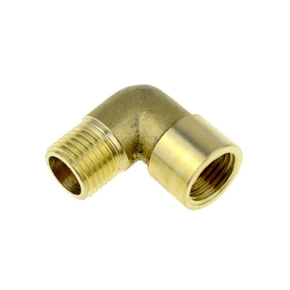 Codo en T de latón macizo para tuberías de agua y gas con rosca macho hembra duradera