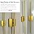 LED Wireless Wall Sconce with Remote Control (Set of Two), USB Rechargeable Battery Powered Indoor Wall Lamps, Dimmable, 360° Rotate,Timing, 28.3 inch Gold Wall Lights for Hallway/Living Room/Bedroom
