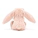 Jellycat Bashful Blush Bunny Soother, 13.5 inches - Security Blanket & Lovey for Babies - Baby Gift