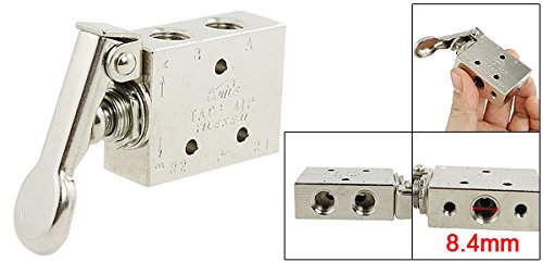 Miniatura 2 de uxcell Válvula de aire manual neumática de la palanca de retorno de la primavera de la posición 4 de la manera